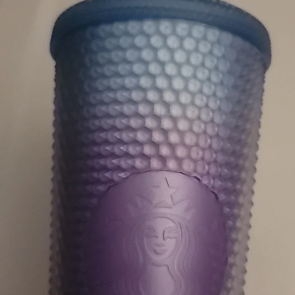 Starbucks Periwinkle 2024 Gradient Bling Winter Ombré Studded Soft Touch - Picture 4 of 8
